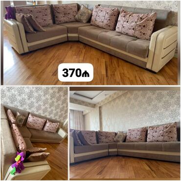 Qonaq otağı dəstləri: Künc divan