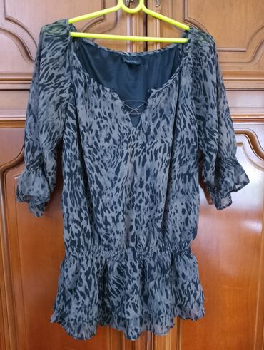 heklane bluze i tunike: M (EU 38), Animal, color - Grey