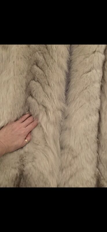 Krzneni kaputi: M, Sa postavom, Polarna lisica, bоја - Bež — 15