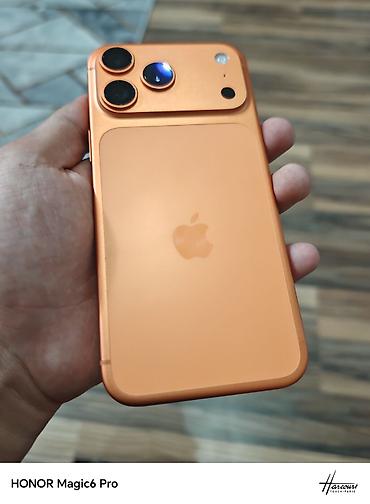 Apple iPhone: IPhone 17 Pro Max, Новый, 256 ГБ, Оранжевый, Защитное стекло, Чехол, Кабель, 100 % — 2