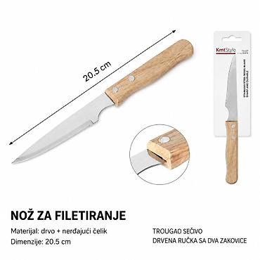 KMT Premium drvena drška trouglasti 5403730 Opis: - Nož za