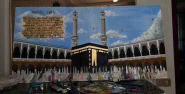 İncəsənət və kolleksiyalar: Assalamun aleykum . 📿🎨3 ədəd kətan üzərində incə işlənmiş rəsimlərmiz