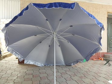 Садовые зонты: Самый большой зонт. 10 спицовый, очень крепкий. Ткань с напылением