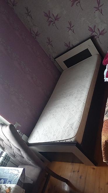 Кровати: Tək nəfərlik çarpayı və döşək dəsti - Ölçü: standart tək nəfərlik — 1