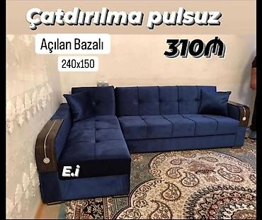 kunç divan: Künc divan, Qonaq otağı üçün, Bazalı, Açılan — 2