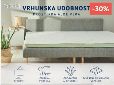 Dušeci: DORMEO PROSTIRKA 70x190 cm NATURE'S ALOE VERA 4 CM II NOVO! — 2