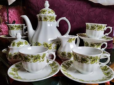 tea pre i posle: Servis za kafu,caj nemacka wunsiedel porcelan Bavaria 70te. Nemacki — 1
