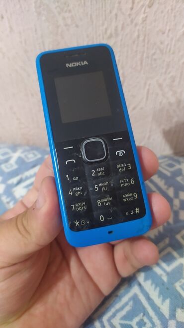 телефон nokia 101: Nokia 105 4G, Б/у, цвет - Синий, 1 SIM