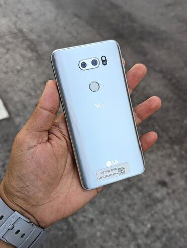 Samsung: LG V30, Б/у, 64 ГБ, цвет - Серебристый, 2 SIM