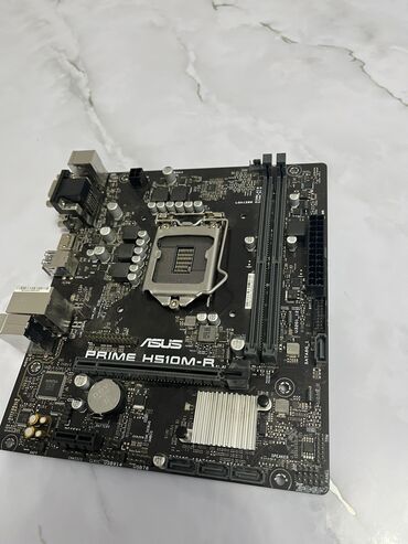 рем комплект: Материнская плата, Б/у, Asus, LGA1200, Micro-ATX, Для ПК