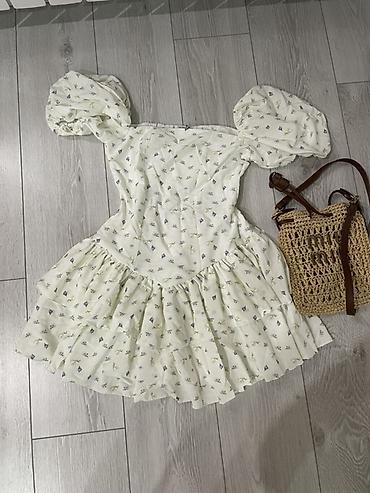 смоке: Повседневное платье, Made in KG, Лето, Короткая модель, Крестьянка, S, M, L — 3
