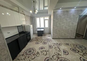 3 комнатная квартира продажа: 2 бөлмө, 54 кв. м, Элитка, 8 кабат, Евроремонт