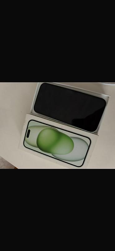 iphone telofon: IPhone 15, 128 GB, Alpine Green, Simsiz şarj, Face ID — 2