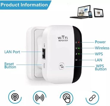 Modemi, ruteri i mrežni uređaji: WIFI pojačivač signala WIFI repeater Wifi Ruter 300mps Wireless — 19