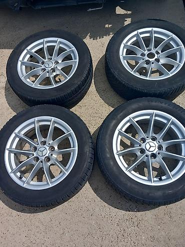 Transport: Set od 4 alu felne sa gumama za Mercedes - Originalne Mercedes felne — 1