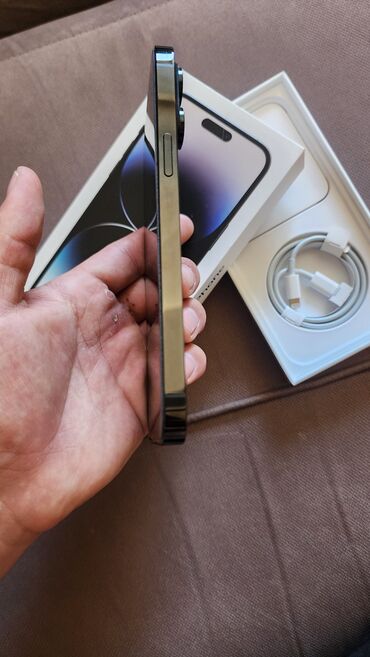 купить айфон из сша бу: IPhone 14 Pro Max, Б/у, 512 ГБ, Black Titanium, Кабель, Коробка, 82 %