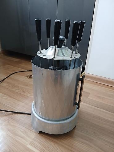 kasa aparati: Vertikal kabab aparatı, 6 şişli, Termostatsız, İşlənmiş — 1