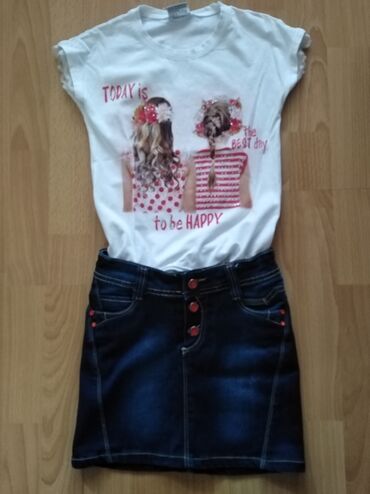 palm angels majice: Set: T-shirt, Skirt, 110-116