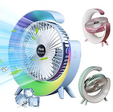 mini usb ventilator: LED işıqlı masaüstü sərinkeş S14 . ❄️ Sərinlik artıq bir zəng qədər — 2
