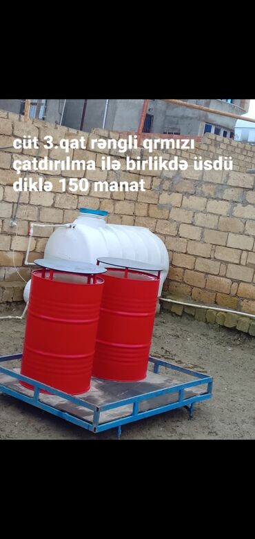 Boçkalar və çəlləklər: Boçka, Metal, Yeni, Ünvandan götürmə, Ödənişli çatdırılma, Rayonlara çatdırılma -da lalafo.az — 6 Boçkalar və çəlləklər: Boçka, Metal, Yeni, Ünvandan götürmə, Ödənişli çatdırılma, Rayonlara çatdırılma — 6