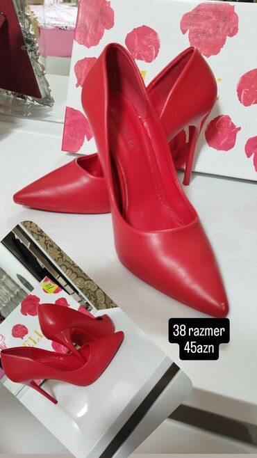 elle ayaqqabi: Tuflilər, Ölçü: 36, rəng - Qırmızı, Yeni