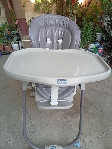 yemek stulu: Chicco uşaq yemək kreslosu - Brend: Chicco - Rəng: boz/boz-bej — 3