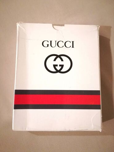 ukrasni kaisevi za haljine: Novi muski kozni markirani novcanik marke Gucci. Zemlja porekla