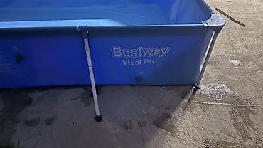 ice bath: Каркасный бассейн Bestway Steel Pro, прямоугольный Размер: 2/3метр — 5