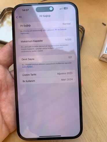 i̇pona: IPhone 15 Plus, 128 GB, Qara, Zəmanət, Sənədlərlə