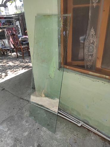 şüşe qapı: Şüşə vərəq – düzbucaqlı, şəffaf - Material: adi şəffaf şüşə - Ölçü - — 2