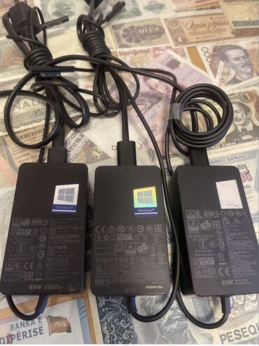 komputer adapter: Microsoft surface adapter. Original usten cixma. 65W. Surface Pro 3 4