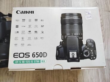 Fotokameralar: Canon EOS 650D rəqəmsal güzgülü fotoaparatı EF-S 18-135 IS STM