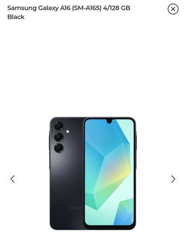 Samsung: Samsung Galaxy A16, 128 GB, rəng - Qara