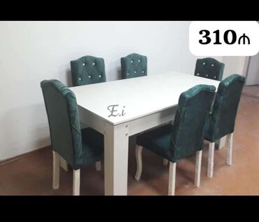 Masa və oturacaq dəstləri: Qonaq otağı üçün, Yeni, Açılmayan, Dördbucaq masa, 6 stul -da lalafo.az — 18 Masa və oturacaq dəstləri: Qonaq otağı üçün, Yeni, Açılmayan, Dördbucaq masa, 6 stul — 18