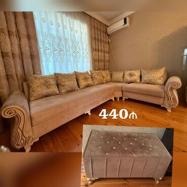 Gəzinti arabaları: *440₼ son KÜNC divan pufik :-TƏCİLİ SATILIR*‼️ Açılır baza var yeni
