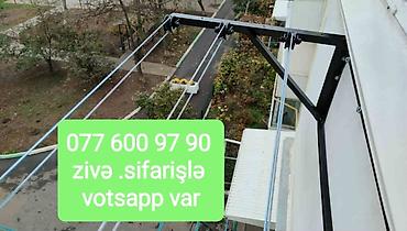 сушилка для одежды: Paltar asılqan balkon pəncərə veya heyet məhəllədə sifariş lə — 2
