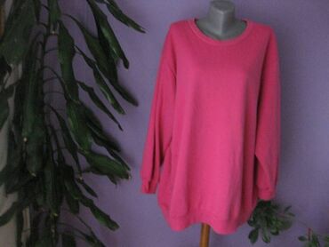 Dukserice: H&M, 6XL (EU 52), Jednobojni, bоја - Roze