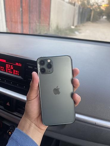 pro max: IPhone 11 Pro, Б/у, 64 ГБ, Matte Midnight Green, 73 % — 2