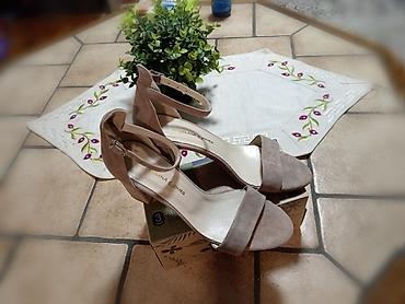 Sandale: Скроз нове оригинал сандале, преврнута кожа. Висина штикле 7 цм — 11