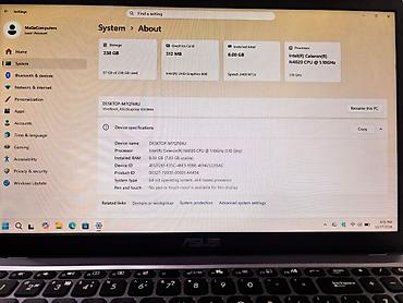 en ucuz asus: Yeni ASUS Vivobook, 15.6 ", Intel Celeron, 256 GB, Ünvandan götürmə, Ödənişli çatdırılma — 3