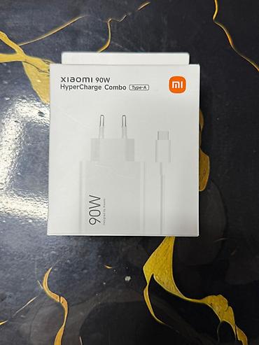 adaptör: Məhsul: Xiaomi 90W HyperCharge Combo (Type‑A) Xüsusiyyətlər: - Güc — 2