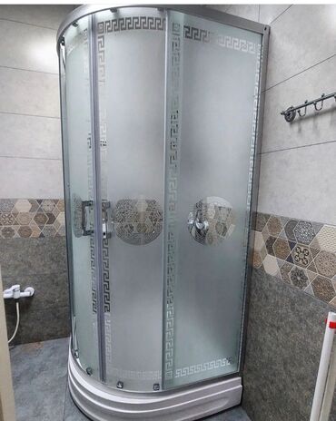 Duş kabinaları, arakəsmələr: Yeni Üstü açıq kabina, Künc üçün, Pulsuz çatdırılma — 7