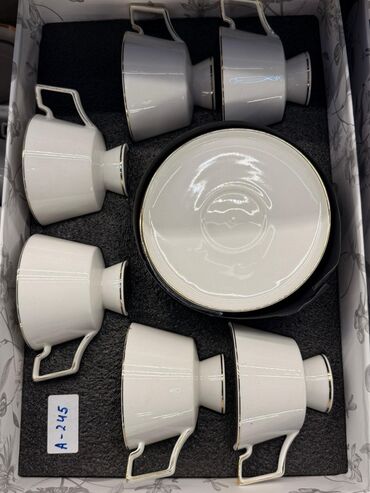 Çay dəstləri və servizlər: Çay dəsti, rəng - Ağ, Farfor, 6 nəfərlik — 22