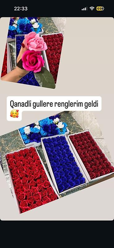 suni bitki: Qanadlı güllər – dekorativ kompozisiyalar - Material: yüksək — 2