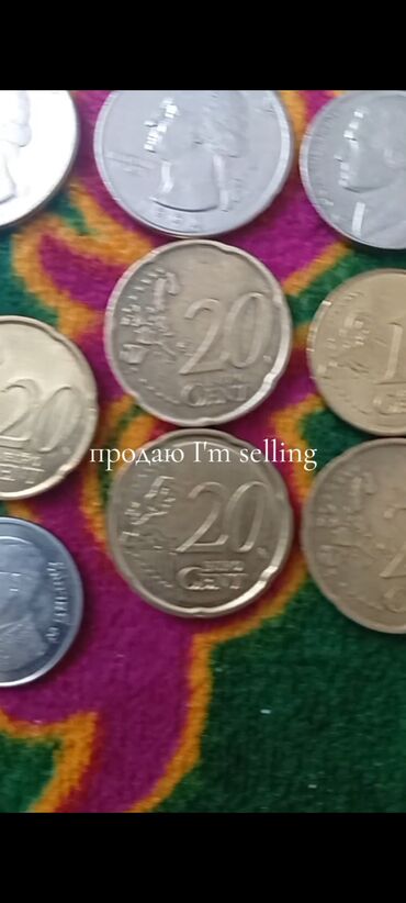 Монеты: Коллекция монет из разных стран мира. Состав по фото: - США — 15