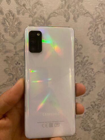 Samsung: Samsung Galaxy A41, 64 GB, rəng - Ağ, Sensor, Simsiz şarj, İki sim kartlı