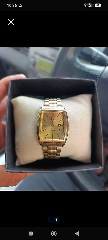 ремонт золота: Классические часы часы, Seiko, Водонепроницаемые, Мужские, Б/у — 2