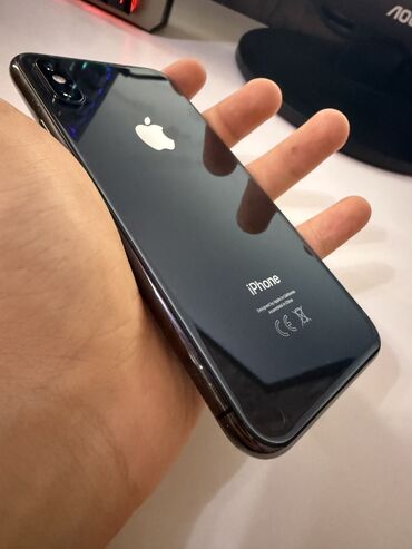 монитор lcd: IPhone X, Колдонулган, 64 ГБ, Space Gray, 100 %