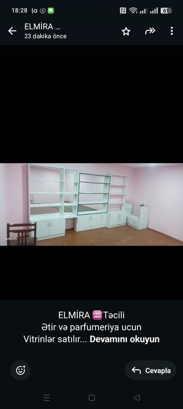 Mətbəx mebeli: ELMİRA ♒Təcili Ətir və parfumeriya ucun Vitrinlər satılır Qiymət