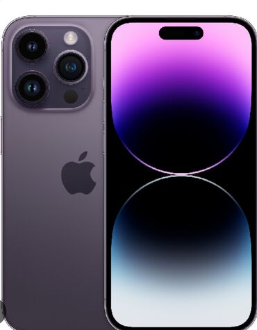 купить айфон в рассрочку в бишкеке: IPhone 14 Pro, Новый, 128 ГБ, Deep Purple, Чехол